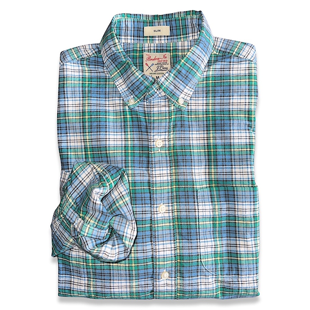J. Crew The Broken-In Oxford Slim Fit Organic Cotton
